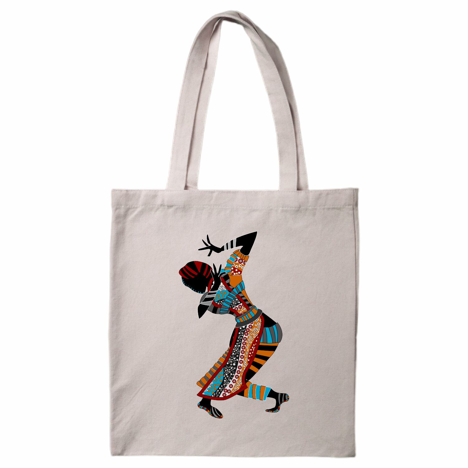 Ethnic African Tribal Woman Totebag