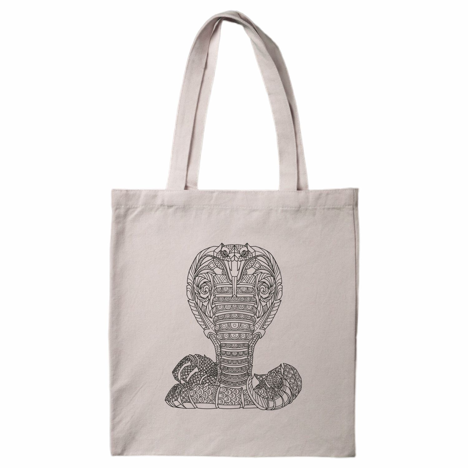 Hand Drawn Snake Tote Bag