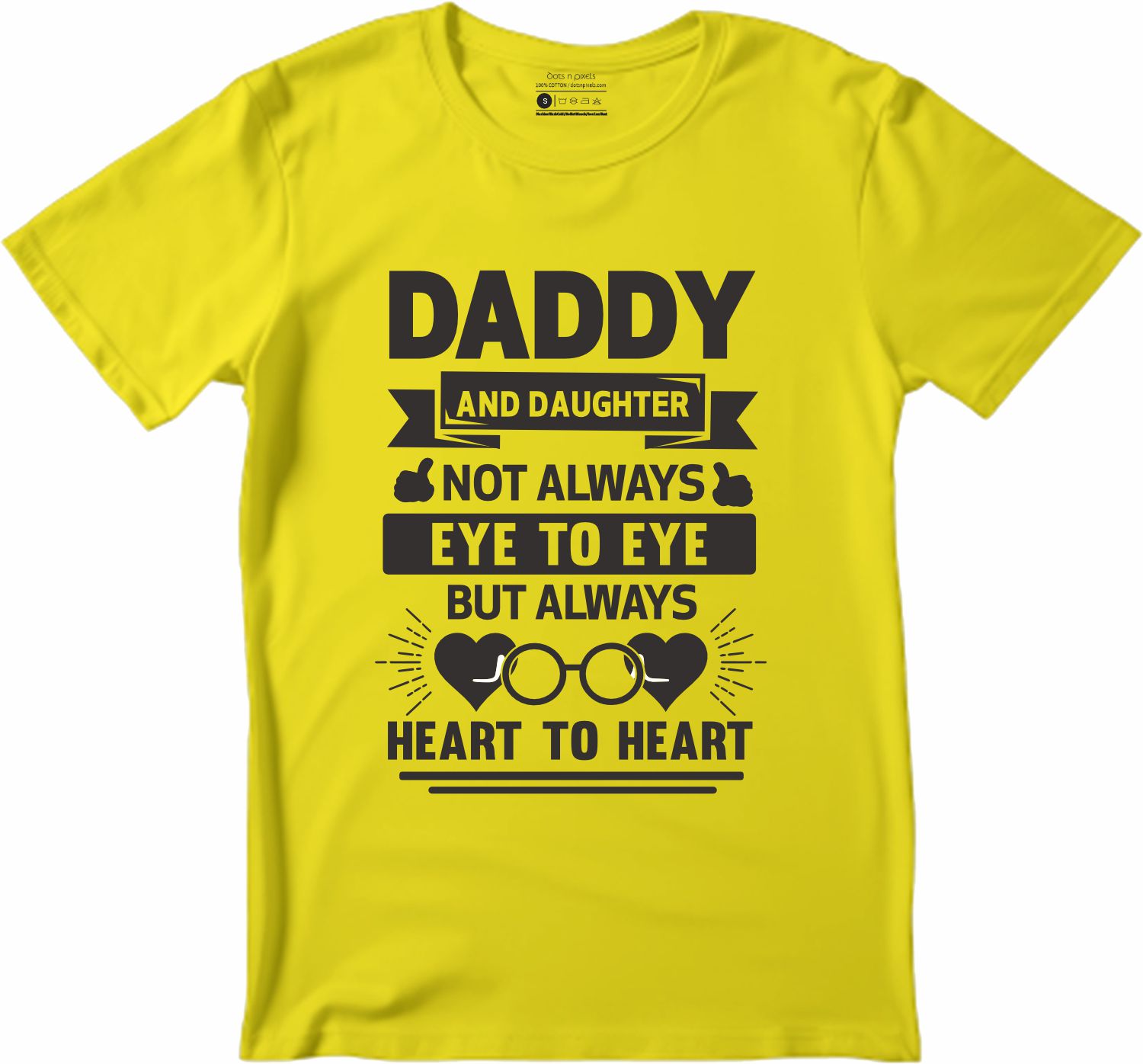 Dad Daughter Not always Eye to Eye T-shirt